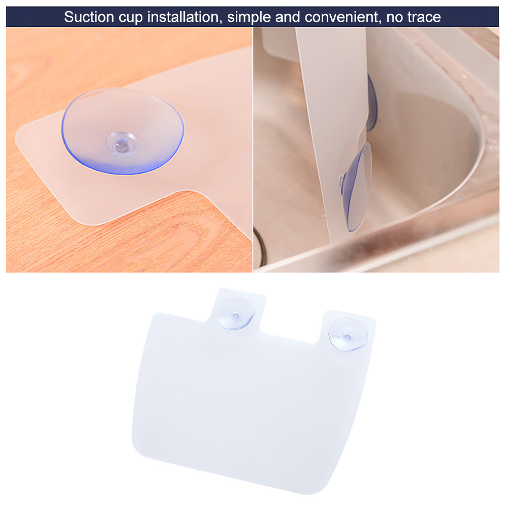 Water Splash Guard Sucker Splash Water Anti-water Baffle Pool Board Sink Shelf Washing Dish Vegetable Board Kitchen Gadgets