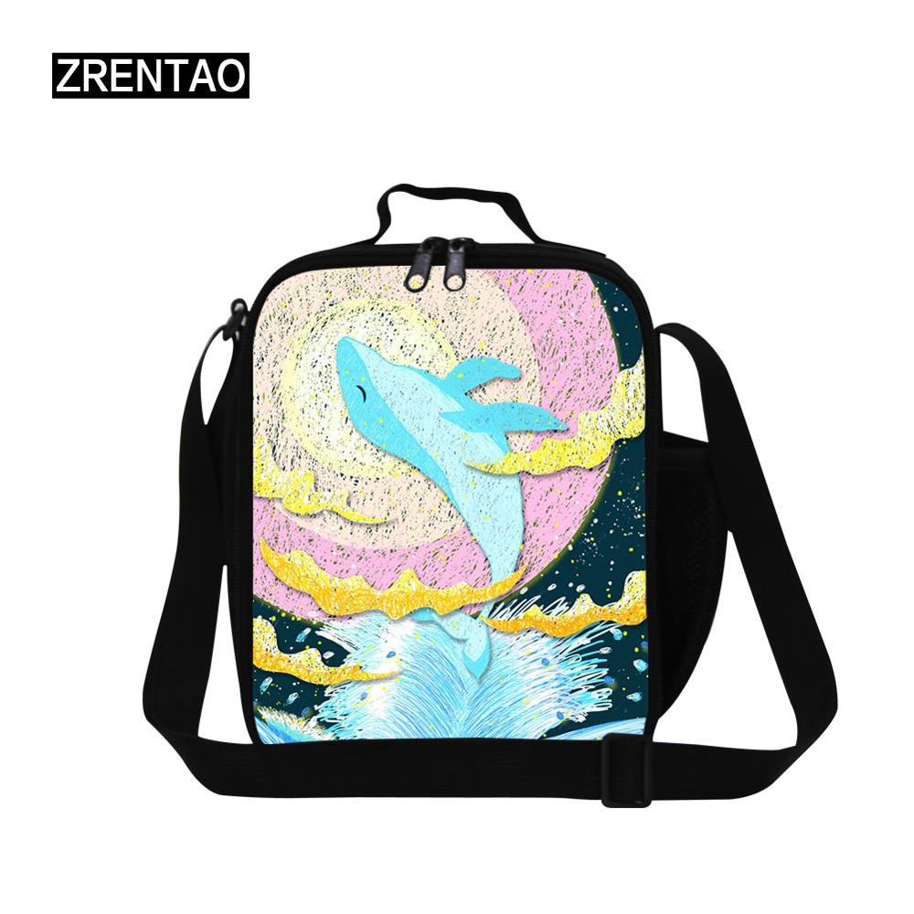 Zrentao barn lunsjkjølere enkelt skulder måltidsboks bag picnic firkantet mat isolasjonspose for å jobbe utendørs: Design 8