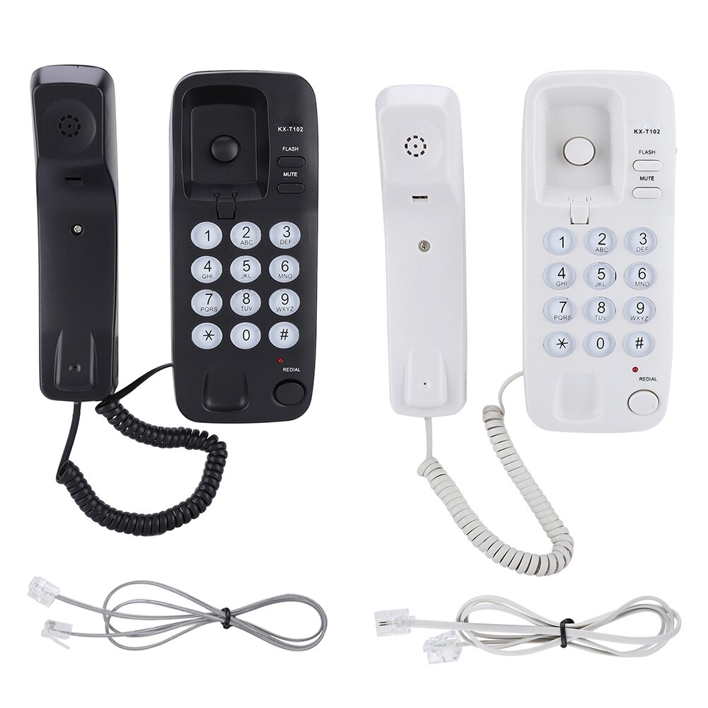 Mini homeTelephone No Caller ID Wall Mount Landline Telephone Extension Home Phone For Hotel Family