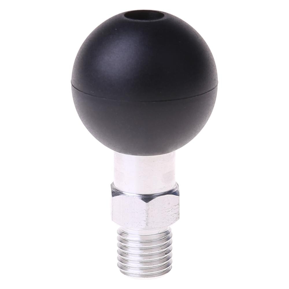 Suporte para telefone de motocicleta, esfera de base m10 x 1.25 macho com rosca para montagem de moto e ram, 1 peça