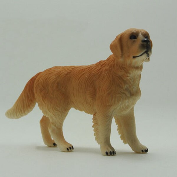 Simulatie Golden Retriever Model Plastic Dier Speelgoed Bos Decoratie Kinderen Onderwijs