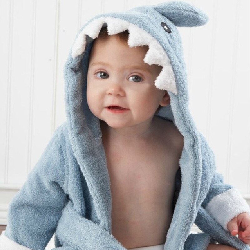 Newborn Photography Props Cute Animal Modeling Baby Bath Towel Baby Bathrobe Pure Cotton Baby Nightgown Bathrobes Clothes