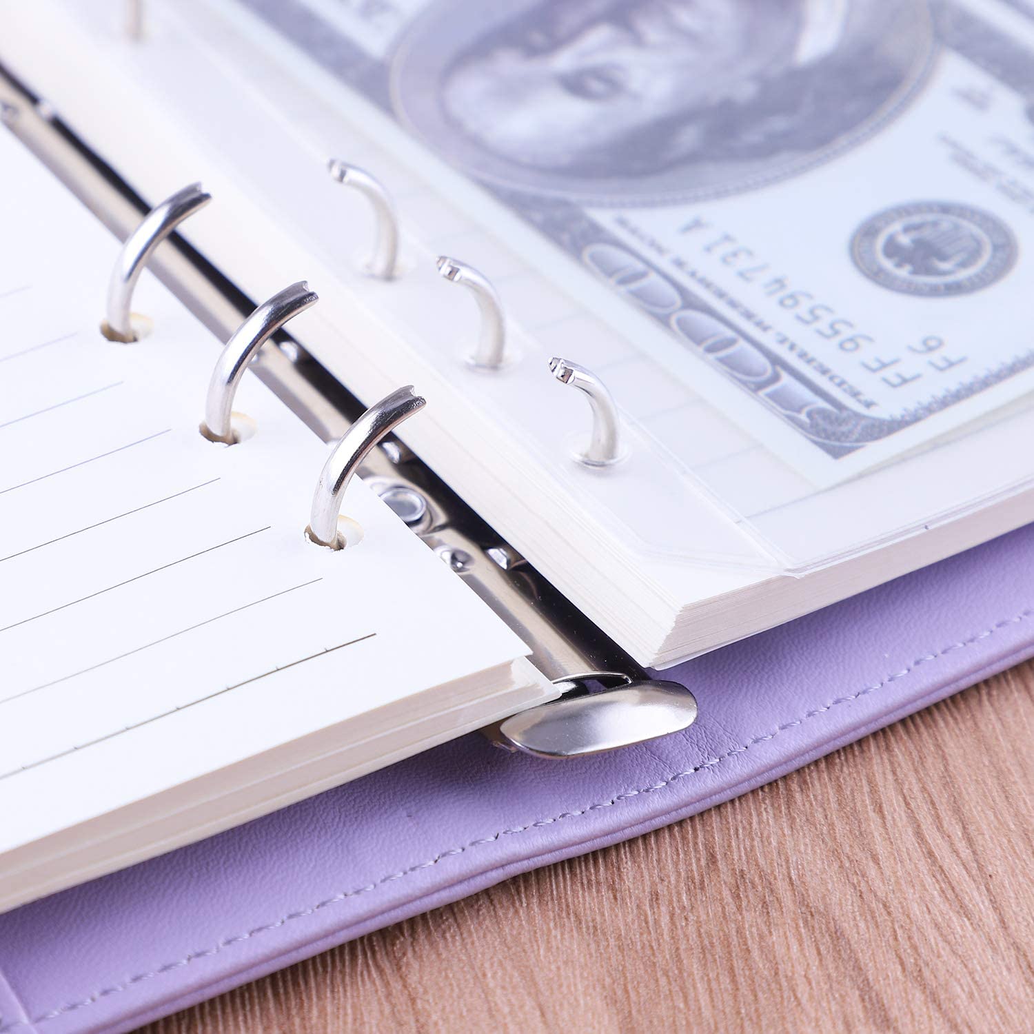 A6 Pu Lederen Notebook Losbladige Bindmiddel Hervulbare 6 Ringband Cover Met Magnetische Gesp Sluiting