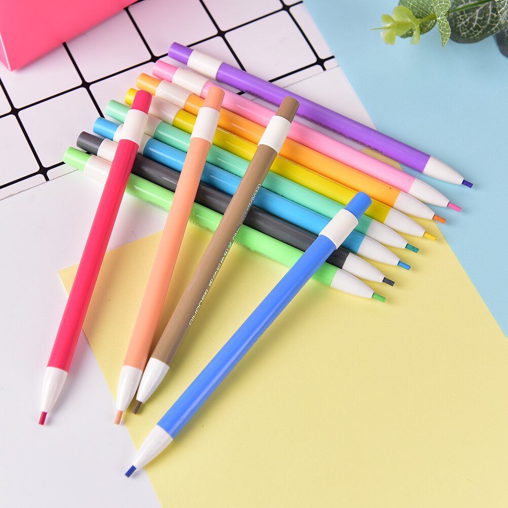 12 Colors School w45 w48 color w16 Kids Mechanical Pencil
