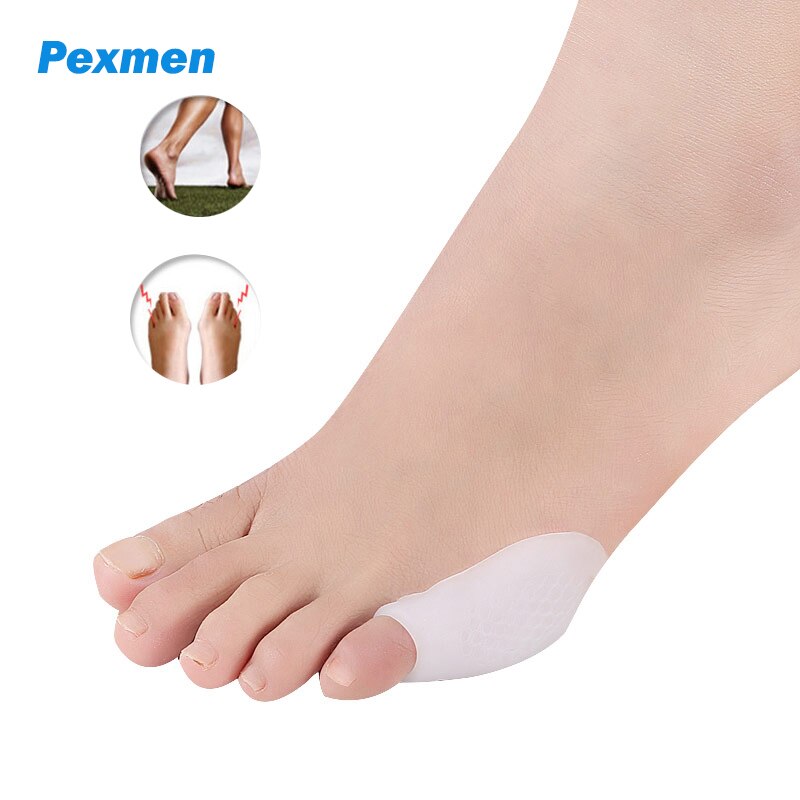 Pexmen-Corrector de juanetes de Gel, Protector para aliviar el dolor de callos, herramienta para el cuidado de los pies, 2 o 4 piezas