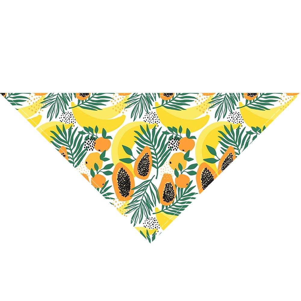 Zomer Pet Kat Hond Bandana Kraag Verstelbare Halsdoek Driehoek Sjaal Tropische Fruit Patroon Speeksel Handdoek Dierbenodigdheden: Style 6 / S
