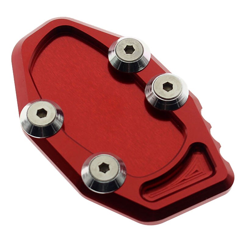 For YAMAHA YZF R25 R3 MT25 MT03 MT-03 Motorcycle Foot Kickstand Side Stand Extension Pad Plate Enlarger Cover: Red