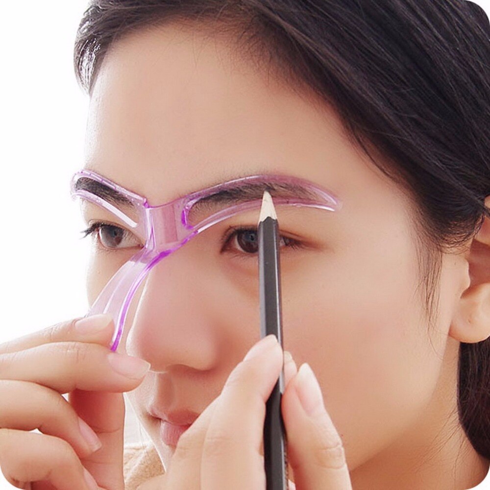 Wenkbrauw Template Stencil Grooming Shaping Helper Diy Make-Up Tool Beauty Make Up Kit Herbruikbare Wenkbrauw Tekening Guide Template