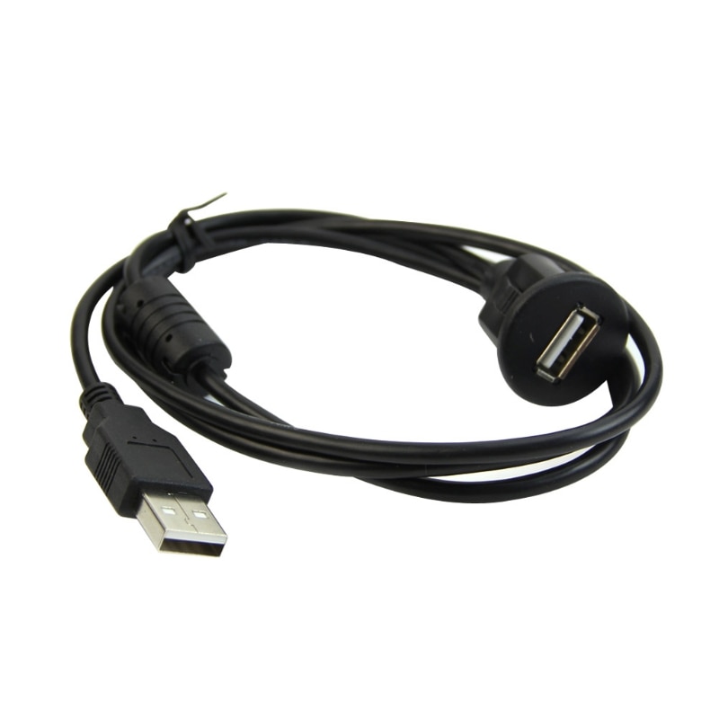 1m bil dashbord monter en hann til en kvinnelig usb 2.0 stikkontakt skjøtepanelkabel