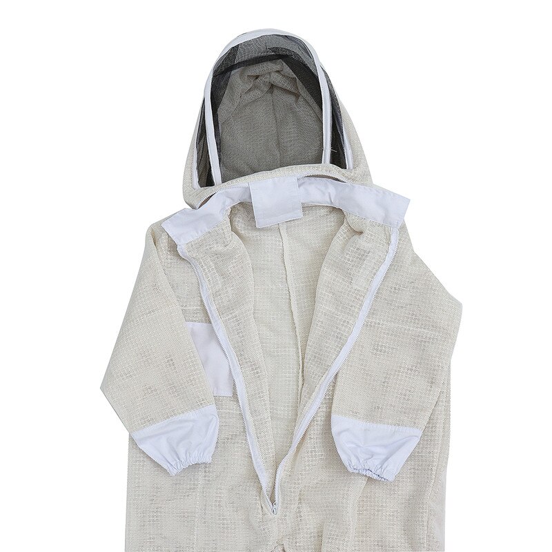 Kangmeile Full Body Bijenteelt Kleding Sluier Hood Hoed Kleding Jaket Beschermende Bijenteelt Pak Imkers Bee Pak Apparatuur, Beige Kangmeile Full Body Bijenteelt Kleding Sluier Hood Hoed Kleding Jaket Beschermende Bijenteelt Pak Imkers Bee Pak Apparatuur, Beige