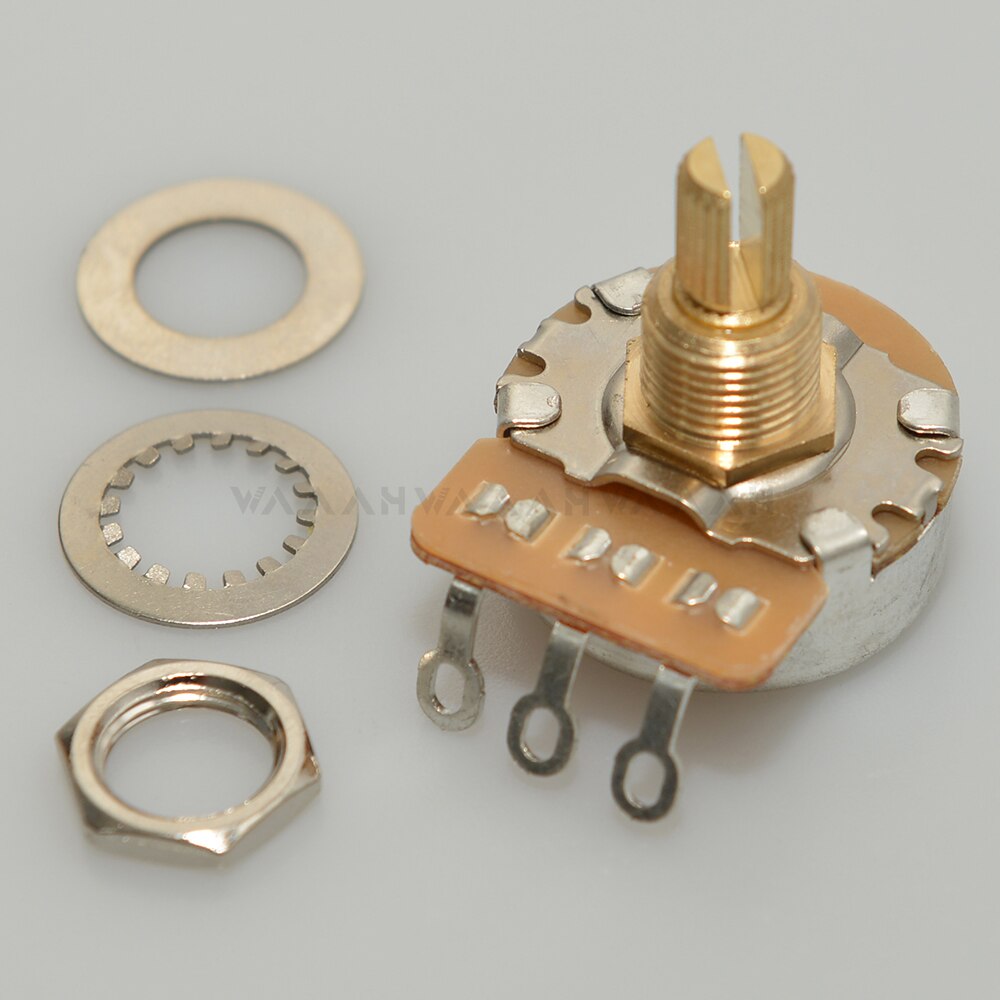 Pro A500K Manopola In Ottone Metrica Albero Standard Solido Metrico 9 5 Mm Push Pull Curva Audio Per Chitarra Elettrica Basso - Foto 14