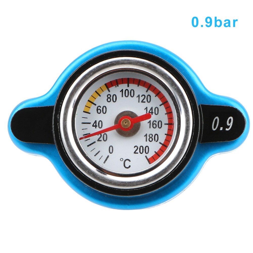 Termo radiator cap temperaturmåler 0.9/1.1/1.3 bar trykbalance funktion tankdæksel udskiftning vand temp meter
