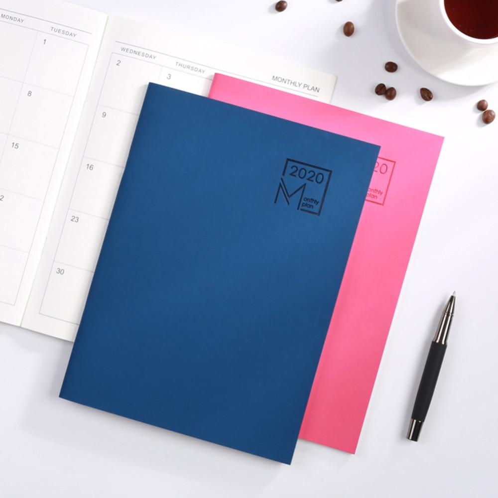 Planner Organizer Diary Notebook Monthly Weekly Schedule 48 Page Notepad Diary Writting Paper School Supplies Stationery