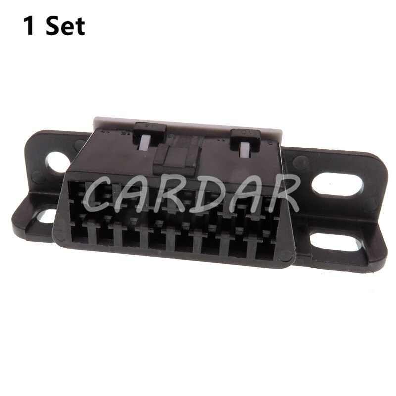 1 sæt 16 pin obd 2 obd-ii socket automotive diagnostisk interface obdii obd 2 stik til vw gm wuling: Default Title