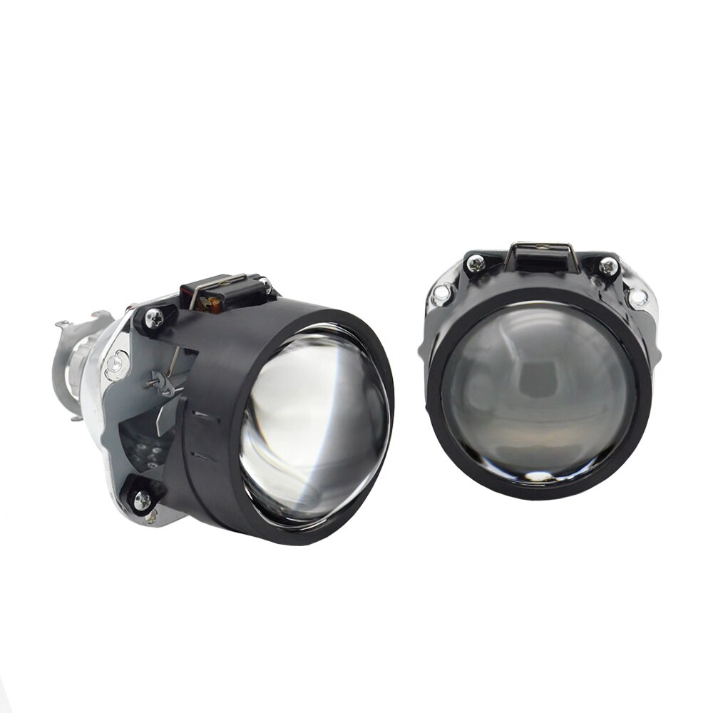 2 uds. 2,5 pulgadas Bixenon Hid lente del proyector del coche Kit de xenón bombilla faro ajuste para H1 H4 H7 Kit de montaje del coche