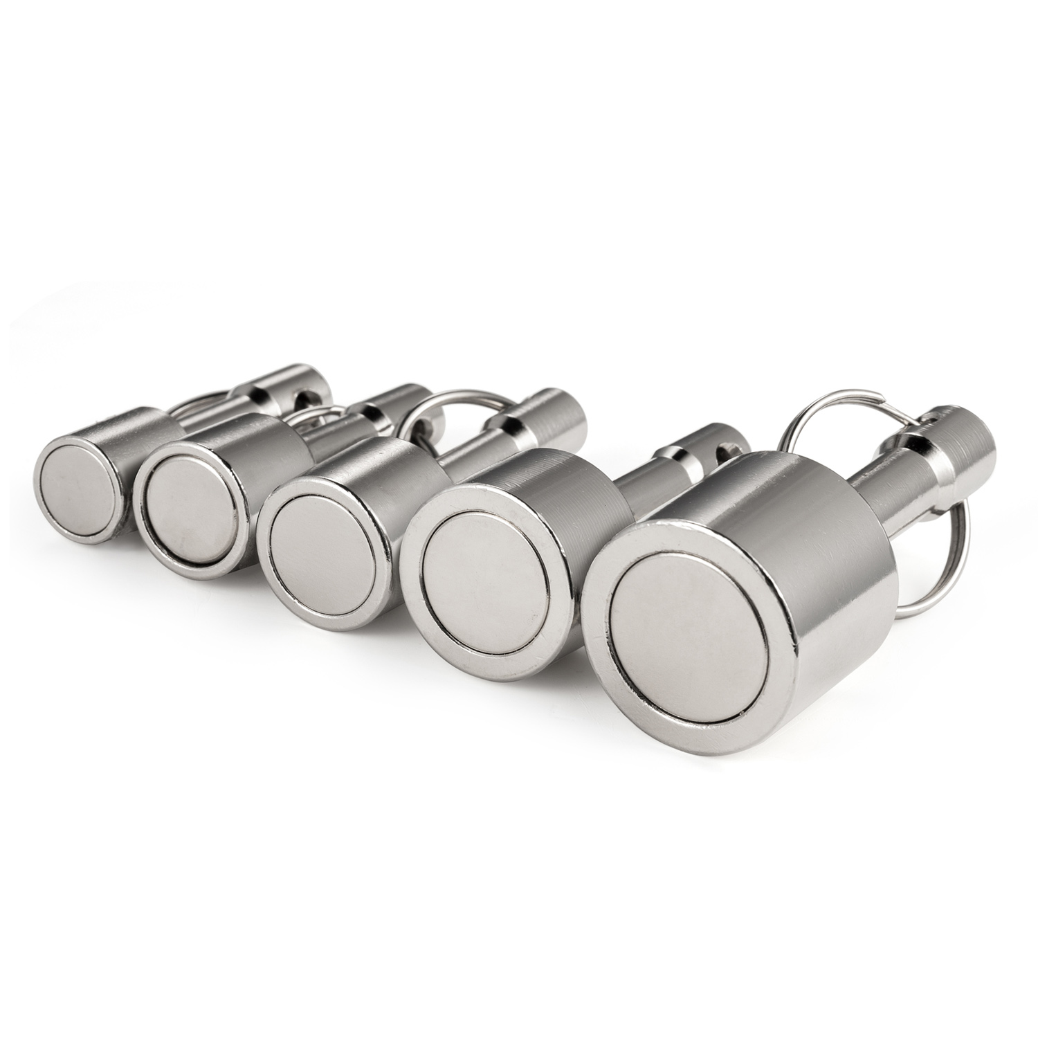 Neodymium Pocket Keychain Magnets with Strong Magnetic Rare Earth Clasps for Hanging Keys Holder