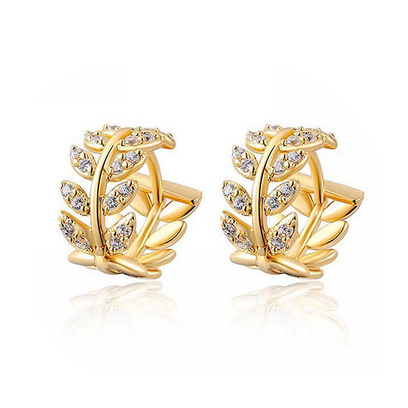 Petites Boucles D'oreilles Clips Grossé Avec Brillants - Poids 6,4 G - Occasion
