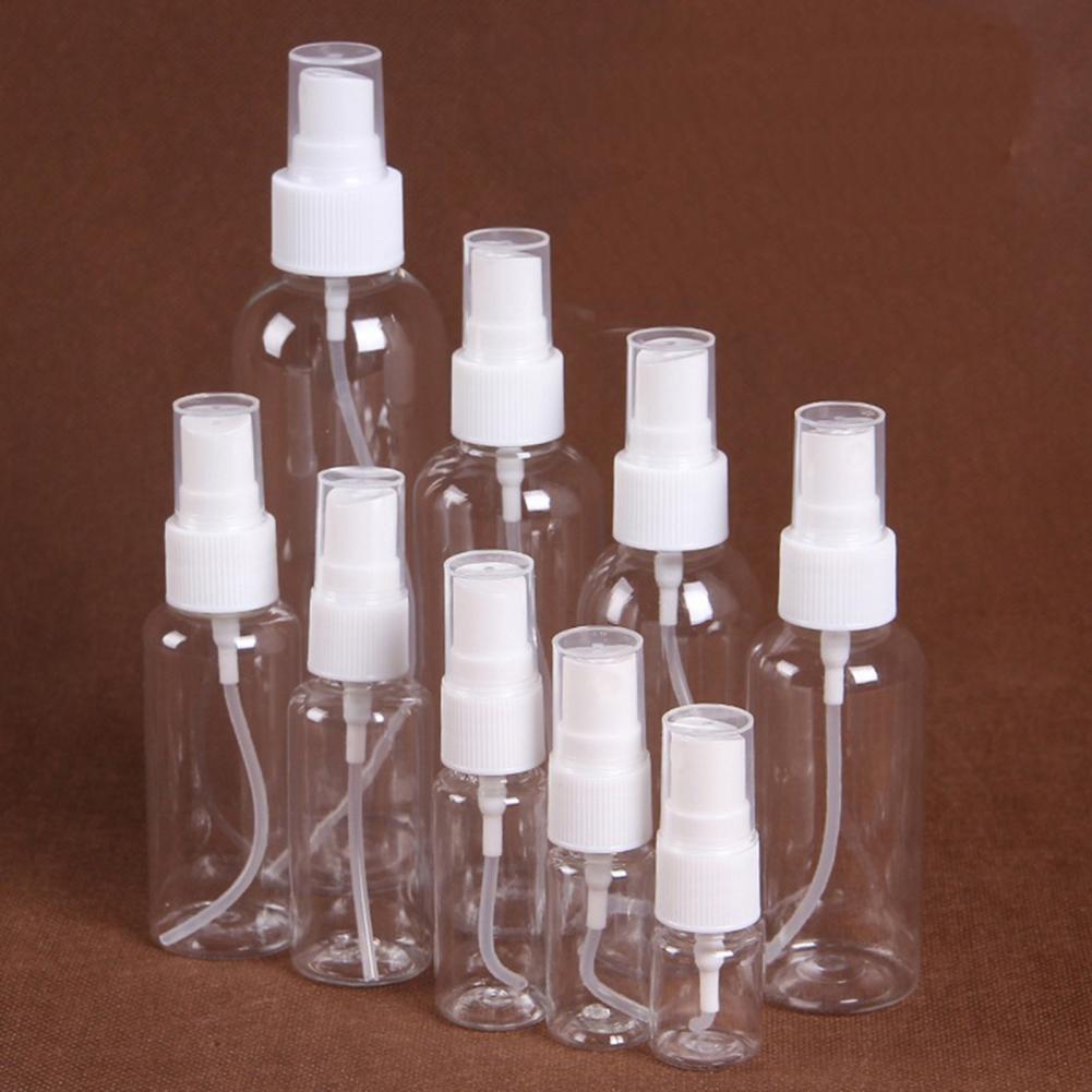 5~200ml Mini Travel Plastic Empty Bottle Portable Handwashing Transparent Spray Atomizer Refillable Bottles