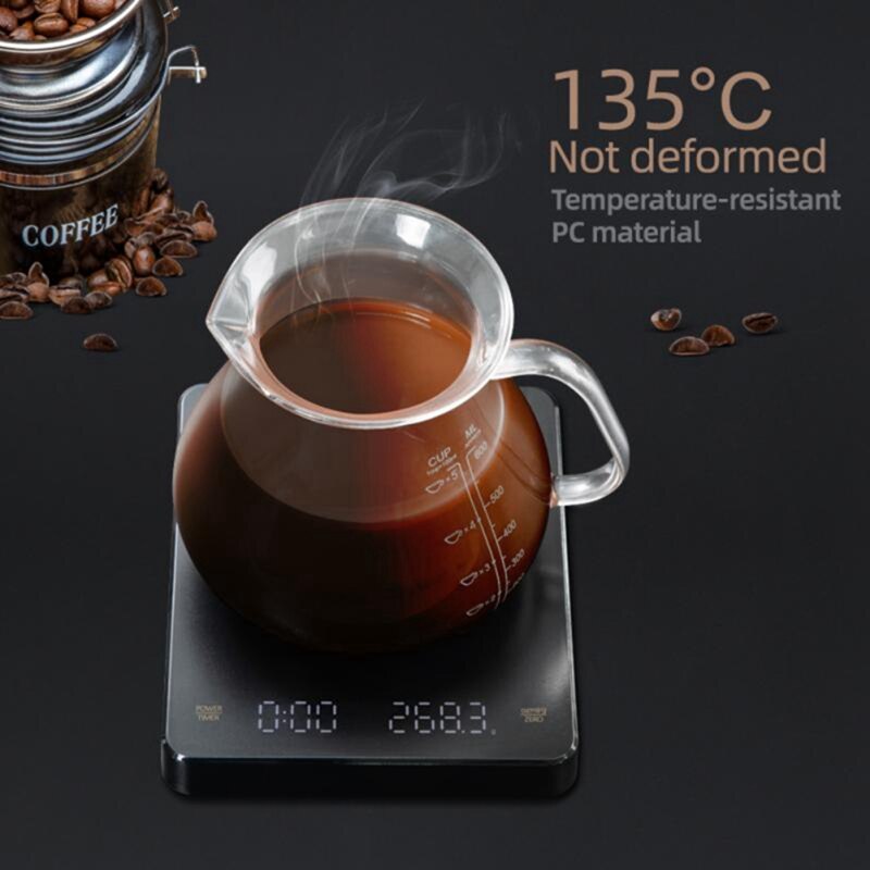 Kitchen Scale Precision Electronic Scale With Timer LED Digital Scale Smart Coffee Scale Household Food Scale 3KG/0.1G