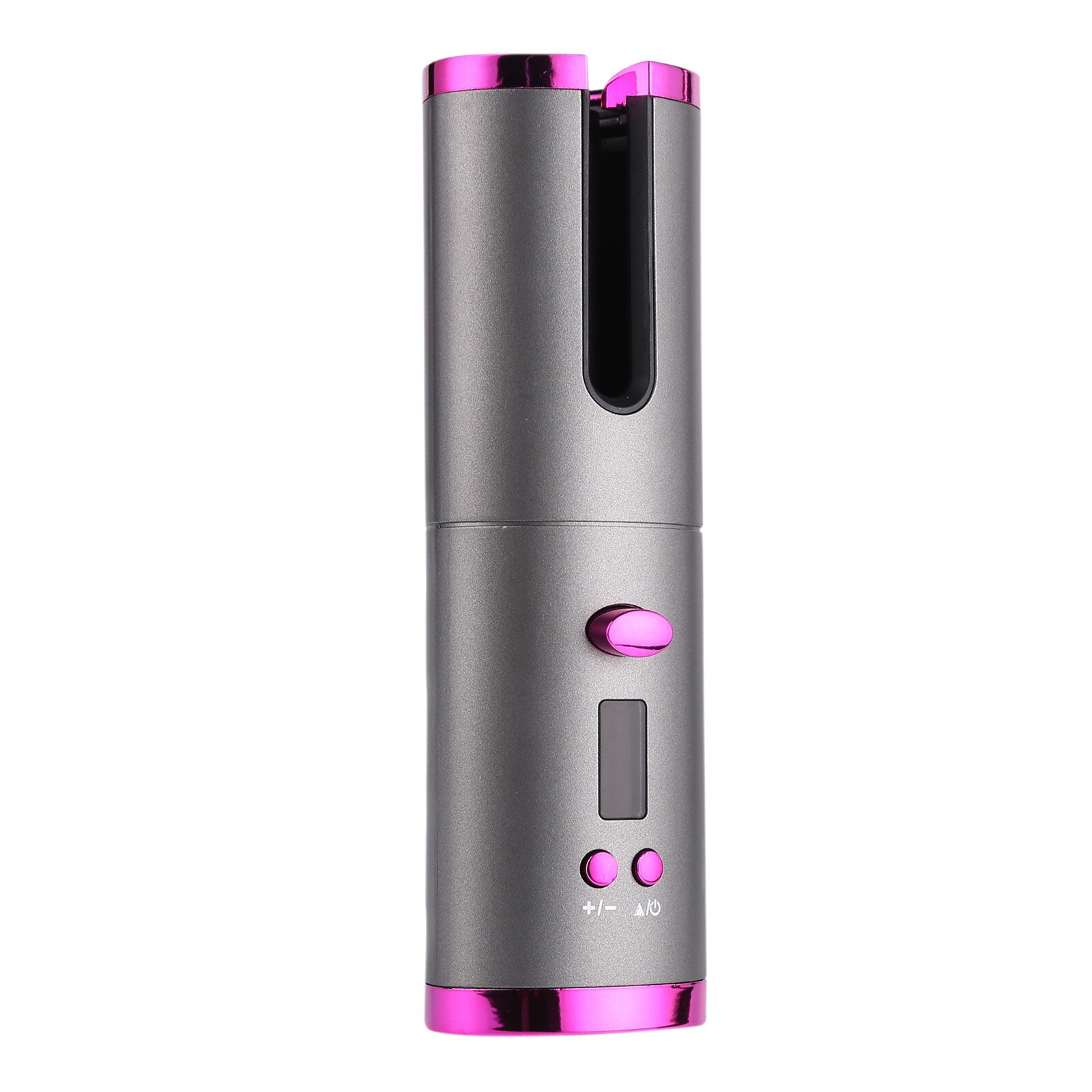 Hair Curler Cordless Automatic Curling Iron Barrel Curling Wand with LCD Rechargeable Auto Curling Wands Portable Fast Heating