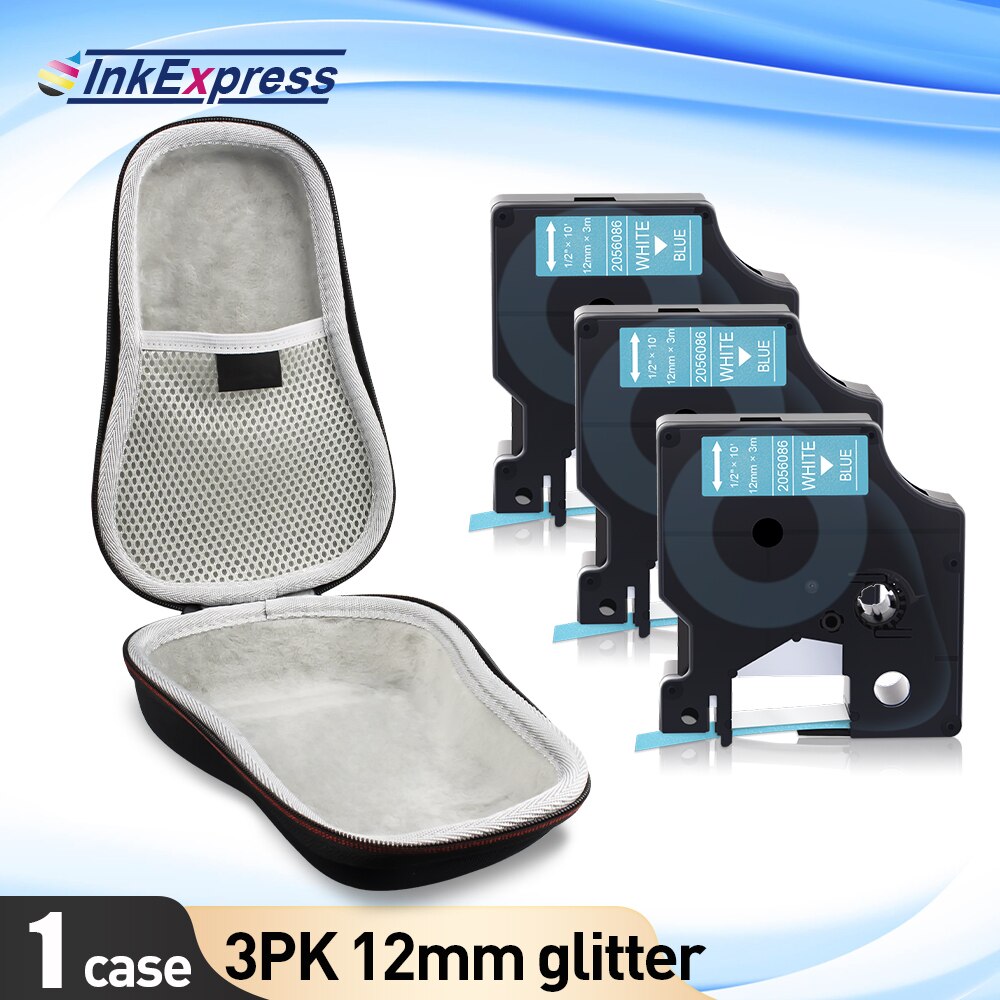 Przenośna drukarka do etykiet skrzynka dla Dymo LabelManager 160 280 drukarka etykiet COLORPOP EVA Box LM160 torba ochronna torba 45013 taśma: 1 Case-Set 17