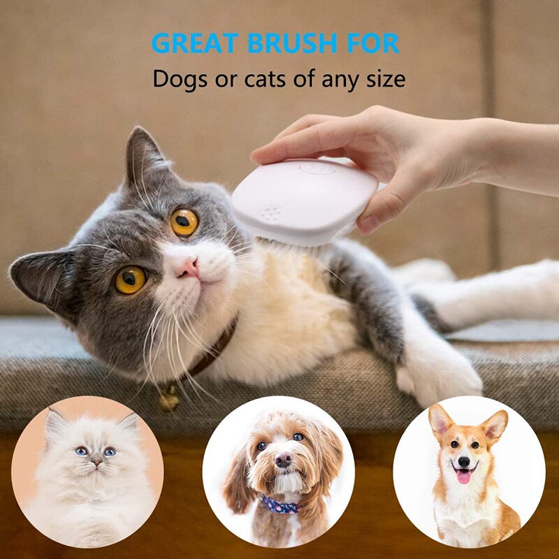 Dog hair brush cat hair pet grooming comb pet comb, washable beauty massage bath brush (Long hair and short hair)