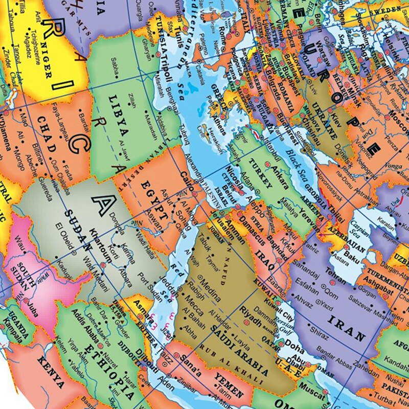 Mapa del mundo de 20CM con soporte giratorio + luz LED, mapa de la tierra, escuela, geografía, educativo, Exploración para niños