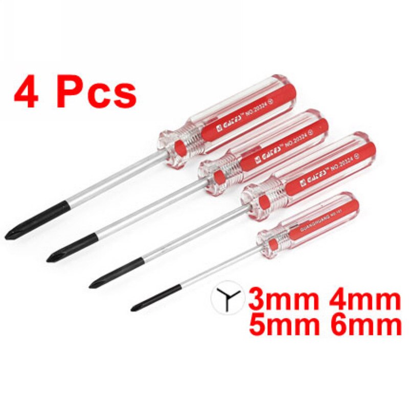 BE-TOOL Y Tip Schroevendraaier 0.6mm 1.5mm 2mm Precisie Schroevendraaier Magnetische Tri Wing Tripoint Reparatie Tool voor Mobiele Telefoon TV Bril Willekeurige Kleur (Pack van 3