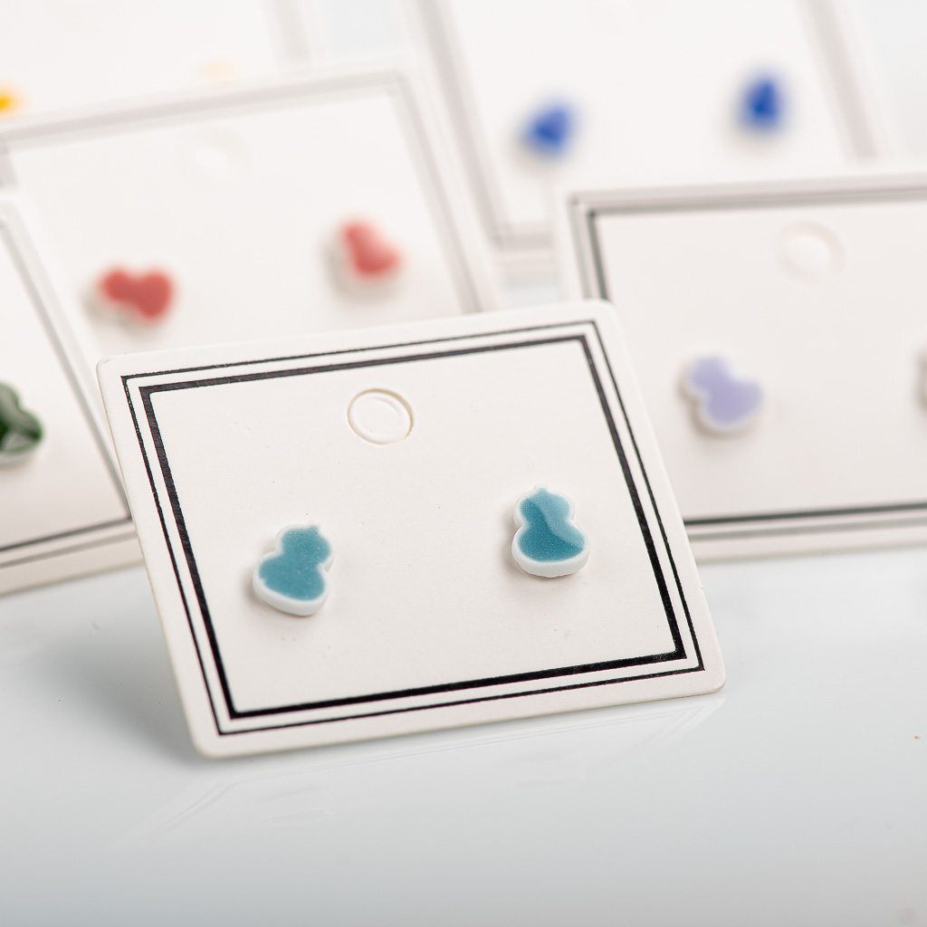 Prachtige Cartoon Multicolor Keramische Oorbellen # LY315 Accessoires Barato Oorbellen Ontmoette Kraaltjes Сережки Аниме