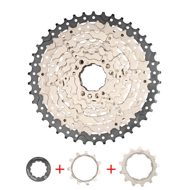 8speed Bicycle Cassette 11-42T Freewheel Sprocket 8 Speed Steel Flywheel for Parts MTB Mountain Bike Bicycle Chain Wheel Part: Default Title