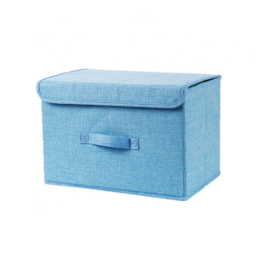 Foldable Clothing Underwear Socks Storage Container Home Wardrobe Organizer Storage Box organizador armario коробка для хранения: Sky Blue / L