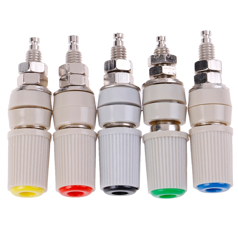 1PCS High Current 30A M5 Type 4mm Amplifier Female Banana Jack Socket Test Binding Post