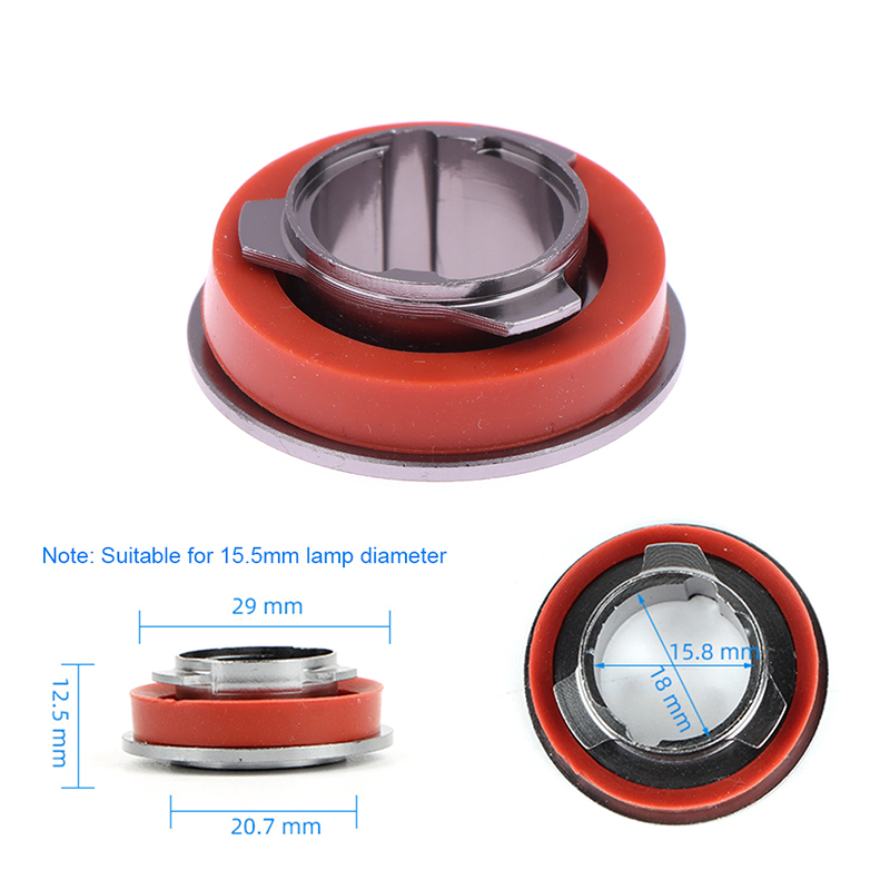 Adaptador de Base para bombilla de faro LED de coche, soporte de enchufe HB4/HB3/H11/H7/H4/H3/H1, Clips de sujeción para lámpara de cabeza, 1 unidad: Azul