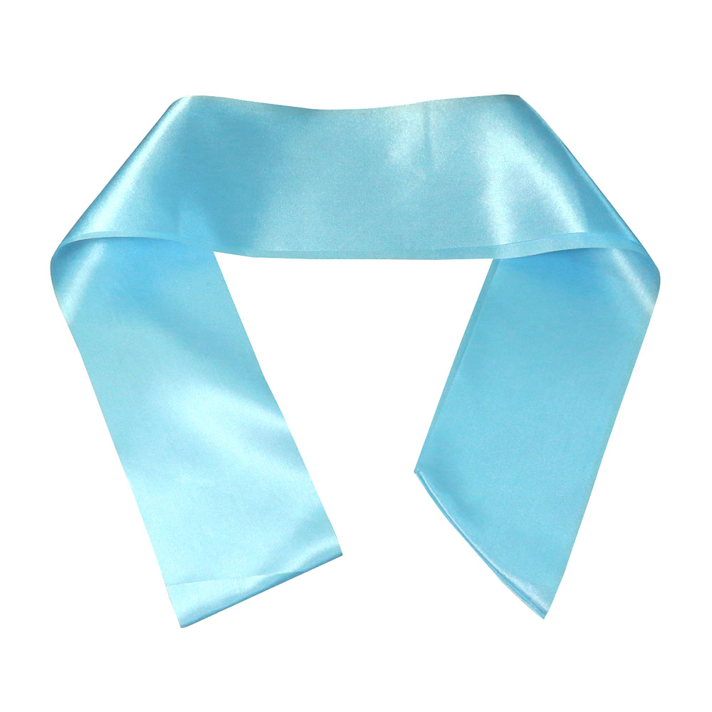 5pcs as a lot Blank ribbon plain sash 10 colors fabric Red blue white etc satin for wedding birthday baby shower DIY: Light blue
