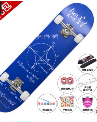 Skate Scooter Beginners Adult Children Boys Girls Teenagers Skateboard Adult Double Warped Scooter: 4