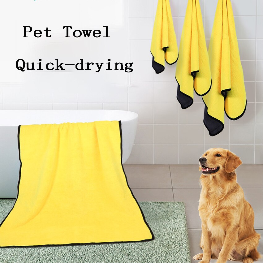 Zachte Huisdier Badhanddoek Super Absorberende Microfiber Drogen Handdoek Voor Honden En Katten Sneldrogende Dikte Grote Kleine Handdoek voor Huisdieren