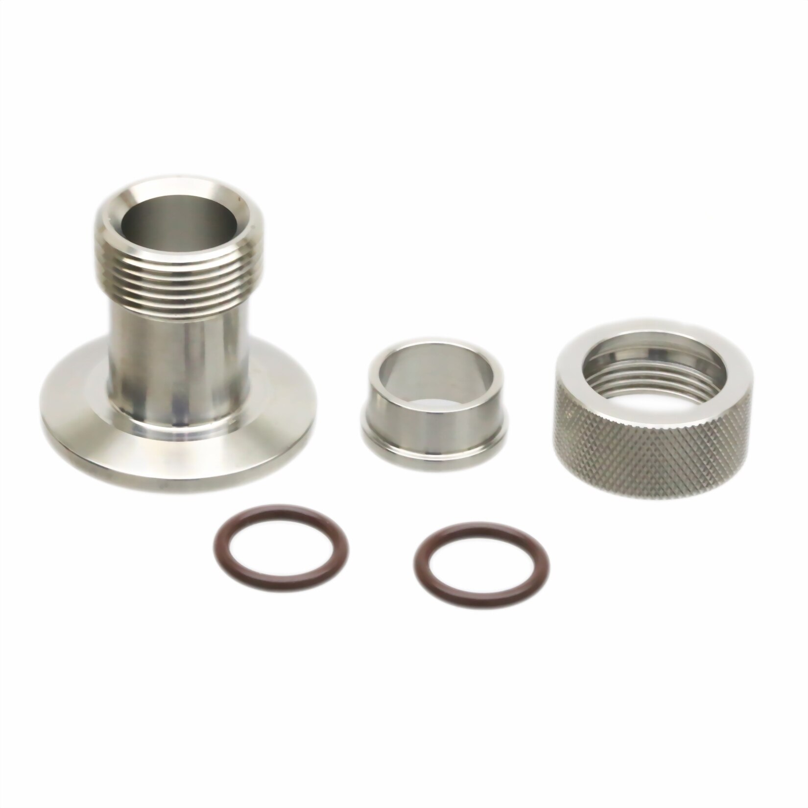 ISO-KF25 NW/KF-25 Gauge Tube Adapter Vacuum Flange Fitting ID=15.5mm Pipe SS304 Stainless Steel 304