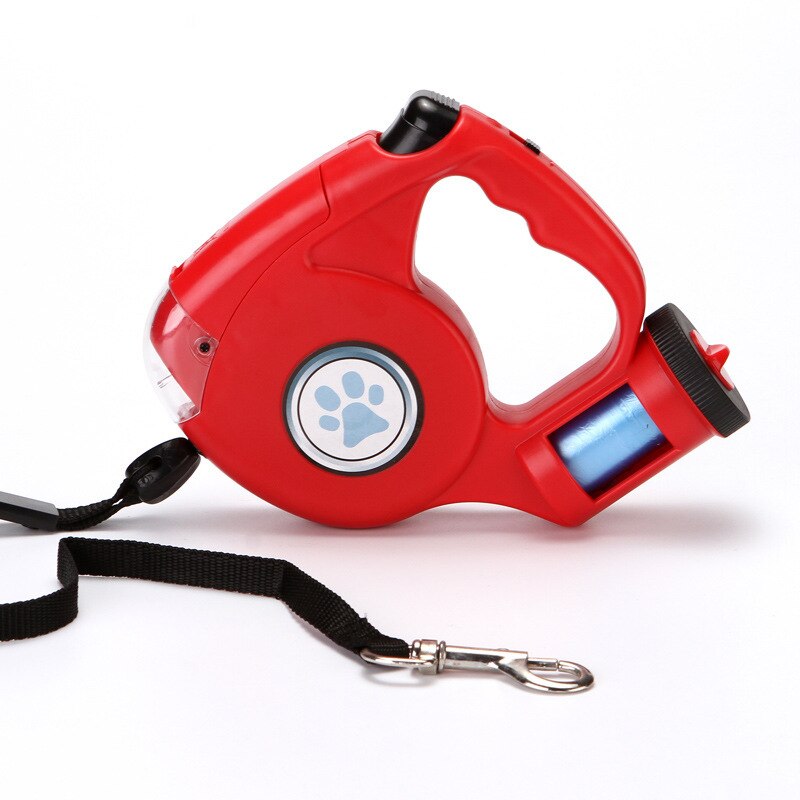 Automatische Versenkbare Reflektierende Doppel-beendet Zugseil eins Plus Zwei Hunde Kette Zwei Hund Leine Haustier Welpe patrouillieren seil: rot C