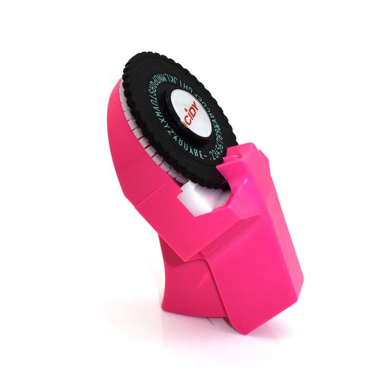 8 Colors Household Mini Portable Manual Label Machine Hidi C101 Embossing Machine Typewriter Hand Curtain Decorative Tape Paper