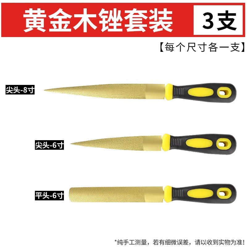 Pilnik robić obróbki drewna, mały pilnik drewniany, pilnik mieszany o grubych zękawaler, płaski półokrągły zestaw narzędzi robić szlifowania twardego drewna: Czerwony