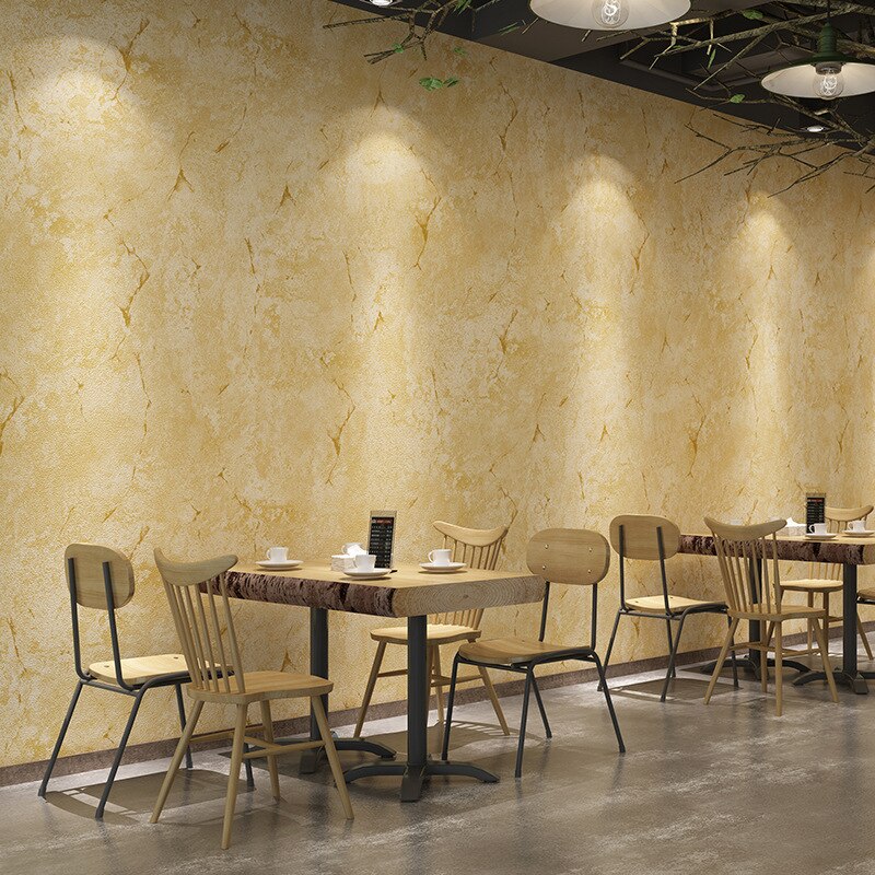 Retro Industrial Style Plain Solid Color Wallpaper Clothing Store Internet Cafe Restaurant Retro Cement Gray Crack PVC Wallpaper