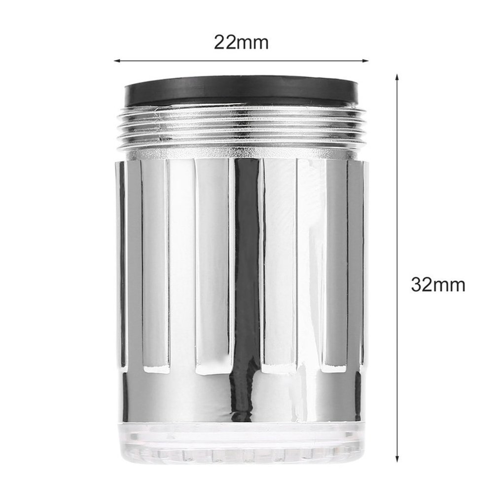 kitchen LED faucet Water tap Taps accessory temperature faucets sensor Heads attachment on the crane RGB Glow bathroom