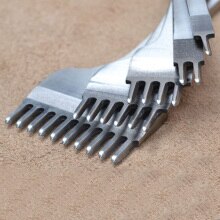 1/2/4/6/10 Prong Diamond Chisel Pre Stitching Leather Craft Working Tool 4mm 5x