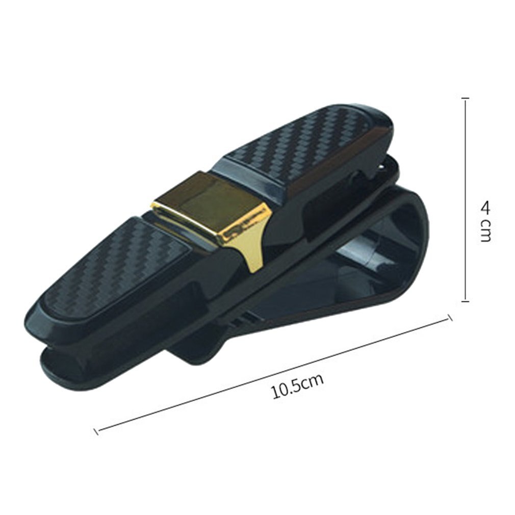 S-Type Carbon Solderen Auto Bril Clip Zonnebril Dubbele Clip Zonneklep Zonnebril Wetsvoorstel Houder Multifunctionele Auto Levert