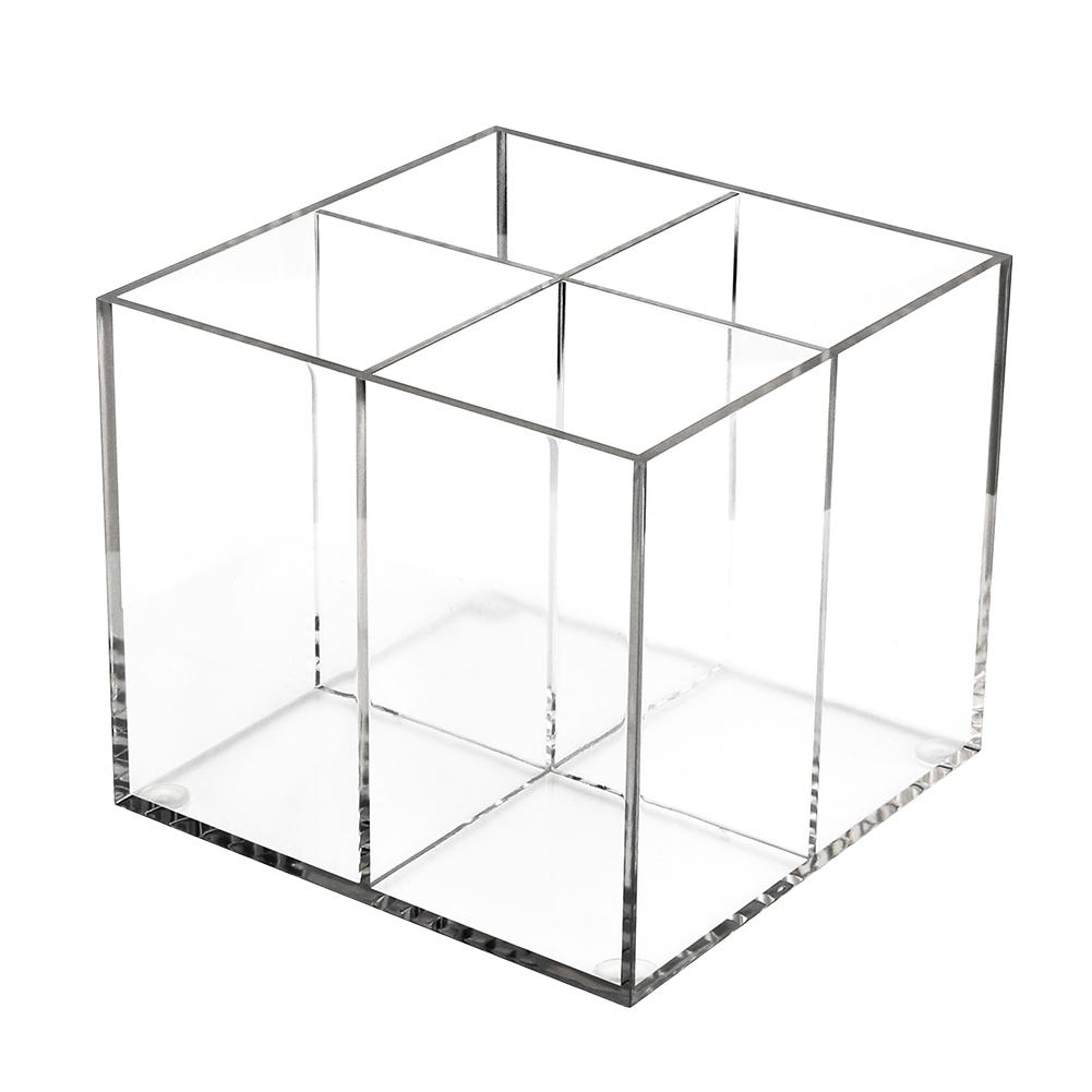 Acrylic Make up Storage Empty Holder Cosmetic Case Box For Makeup Brush Pen Cosmetic Storage Box Case Make Up Organizer Display