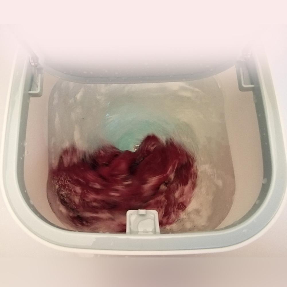 6 Functions Mini Washing Machine Set Electric Ultrasonic Turbine Washer Household Small Portable USB Super Shock Wave Washer