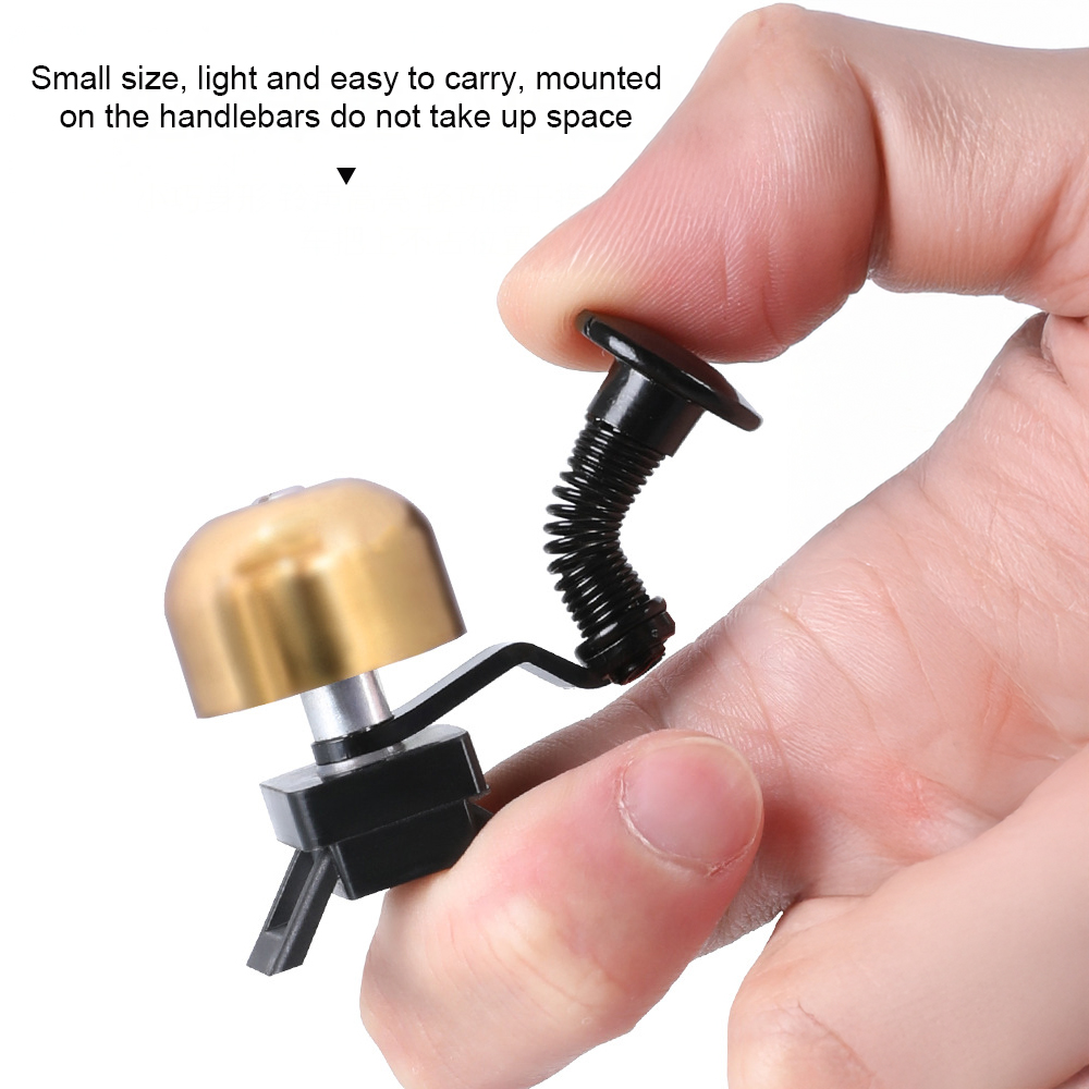 Timbre de bicicleta clásico Retro, sonido claro y fuerte, acero y cobre, anillo para manillar de bicicleta de montaña, bocina, equipo de seguridad para ciclismo, 1 ud.