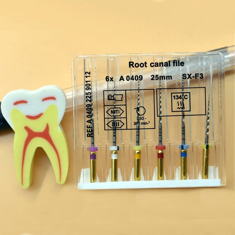 Dental Super Bestanden Endo Rotary Files Endodontische Niti Bestanden 21Mm 25Mm Nikkel Titainium Instrument SX-F3 Tandheelkunde