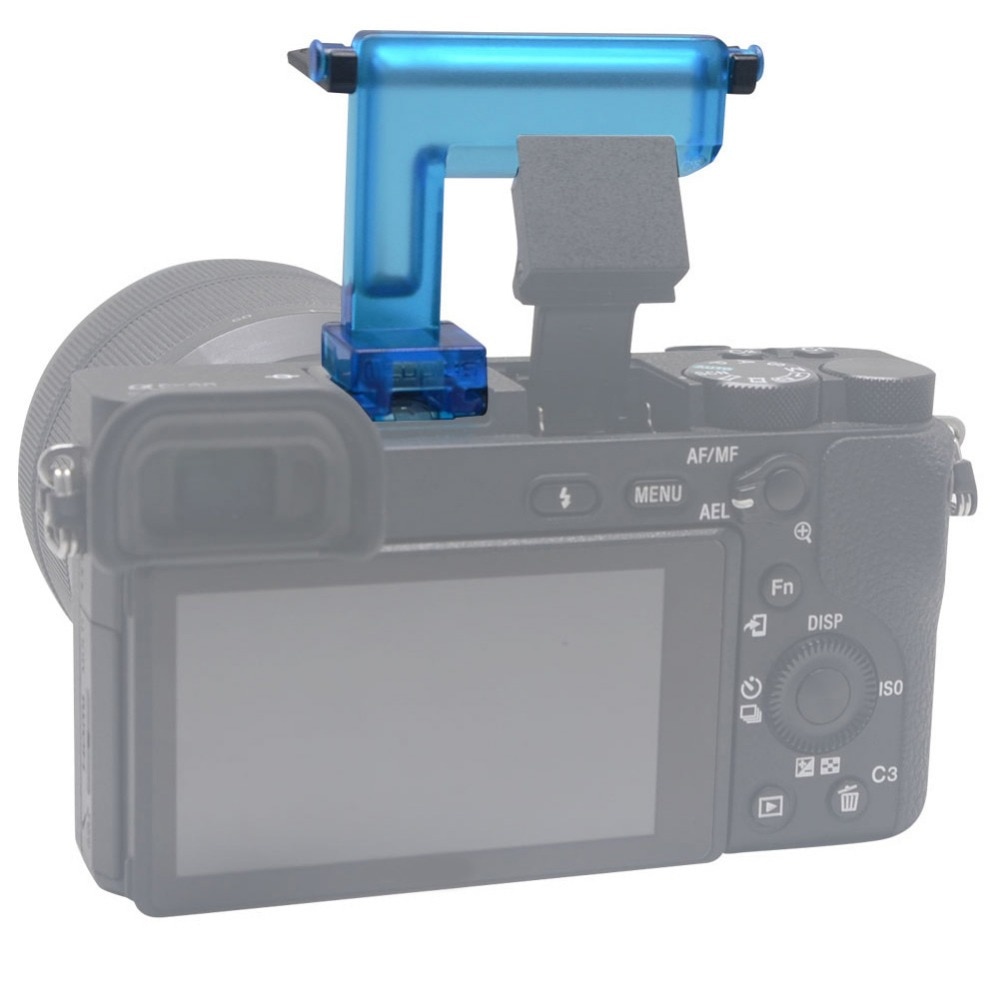 Mcoplus 4 farver kameraer flash diffusor til sony kamera  a6000/a6500/a6300