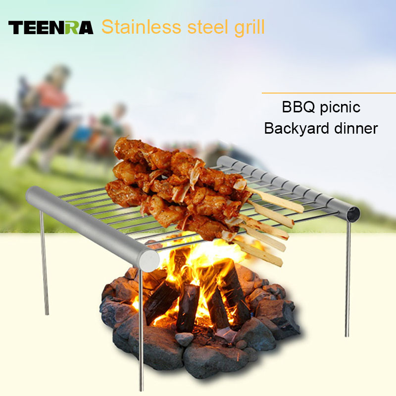 Foldable Charcoal Grill,Heavy Duty Stainless Steel,BBQ Tool Kits for Outdoor Camping Cooking Travel Patio Picnicks